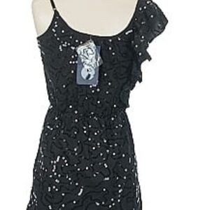 Elegant Black Sequin New Years Dress